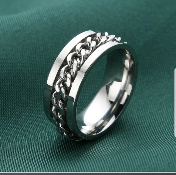 Stainless Steel Spinner Ring - Picture 3 of 3